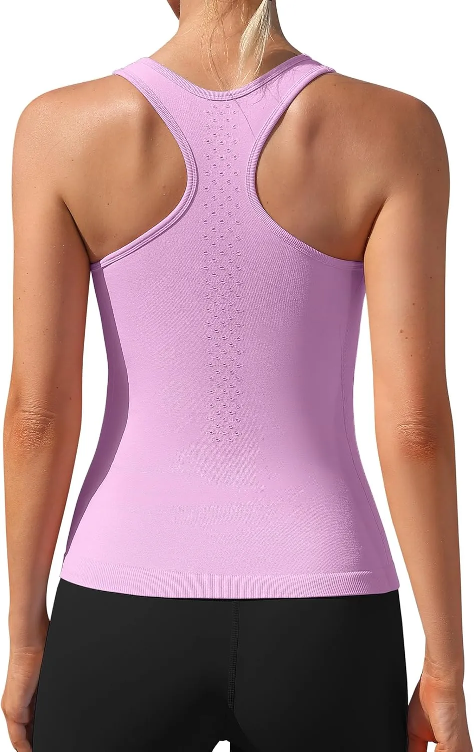 ATTRACO Womens Tank Tops Square Neck Fitted Sleeveless Shirts Seamless Ribbed Basic Top