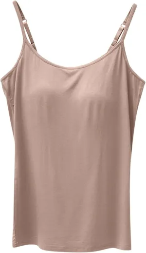 Black Spaghetti Strap Tank for Women Solid Color Crewneck Smooth Lightweight Basic Shirts Workout Athletic Tanks