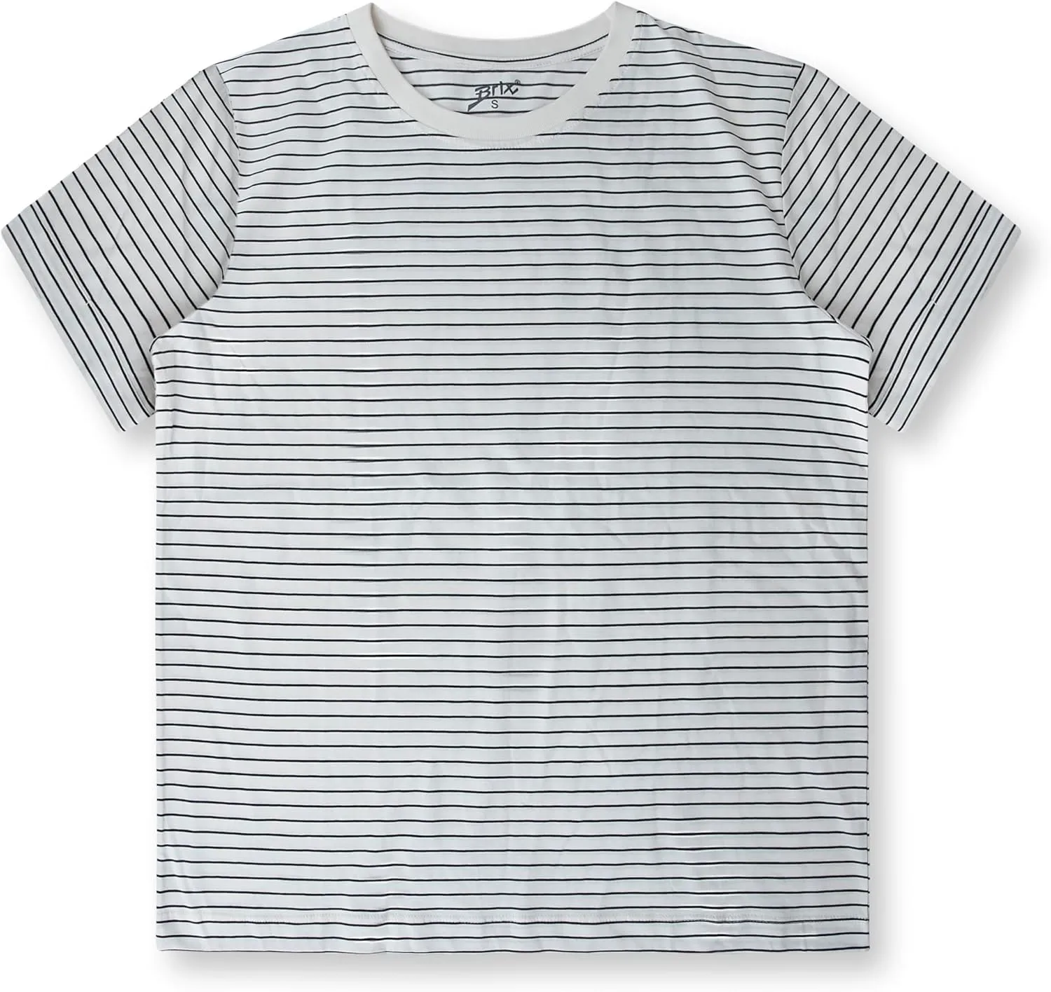 Brix Womens Loose Fit Tee - Shirts Crewneck Cotton Tees.