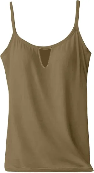Built in Bras Tank Tops for Women 2025 Sexy Summer Sleeveless Beach Cami Plus Size Vacation Dressy Spaghetti Outfits