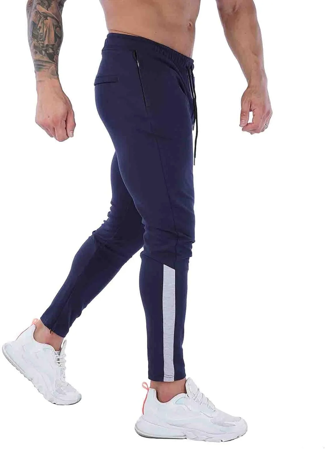 Cargo Pants for Men Relaxed Fit Cargo Lightweight Quick Dry Joggers Workout Men's Joggers with Zipper Pockets Running