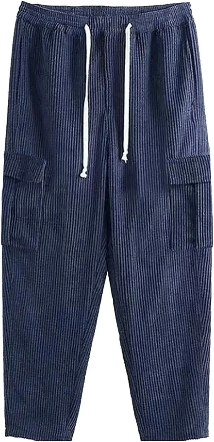 Cargo Pants for Men Relaxed Fit Mens Sweat Pants for Man Drawstring Sweatpants Athletic Pants for Mens Work Joggers