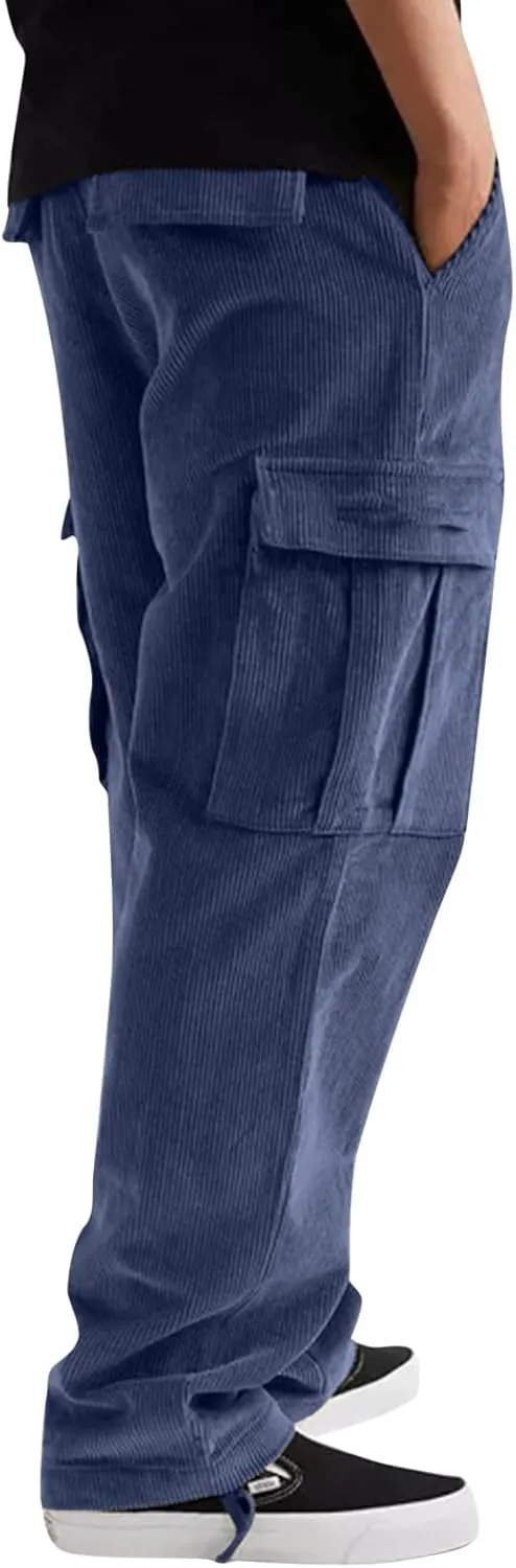 Cargo Pants for Men Relaxed Fit Mens Sweat Pants for Man Drawstring Sweatpants Athletic Pants for Mens Work Joggers