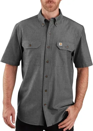 Carhartt Men's Loose Fit Midweight Chambray Short Sleeve Shirt