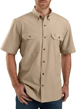 Carhartt Men's Loose Fit Midweight Chambray Short Sleeve Shirt