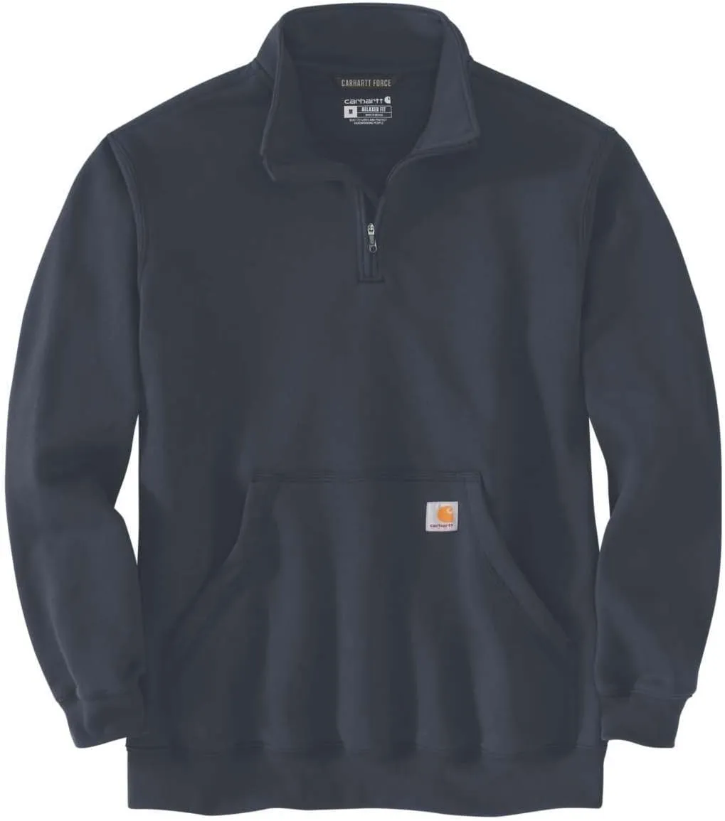Carhartt Men's Loose Fit Midweight Quarter-Zip Mock-Neck Sweatshirt
