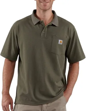 Carhartt Men's Loose Fit Midweight Short-Sleeve Pocket Polo