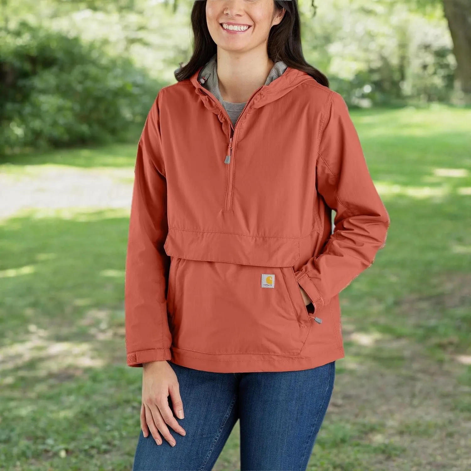 Carhartt Women's Rain Defender Loose Fit Lightweight Packable Anorak