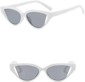 Cat Eye Sunglasses Frame Women Cateye Vintage Eyeglasses Ladies Retro Triangle Glasses Uv400