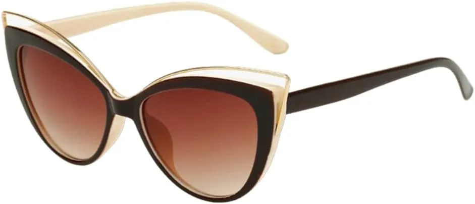 Cat Eye Sunglasses Woman Vintage Butterfly Mirror Sun Glasses Female Retro Eyeglasses