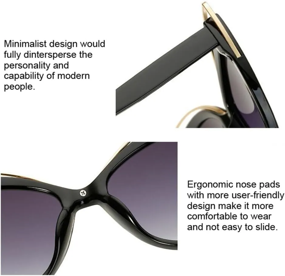 Cat Eye Sunglasses Woman Vintage Butterfly Mirror Sun Glasses Female Retro Eyeglasses