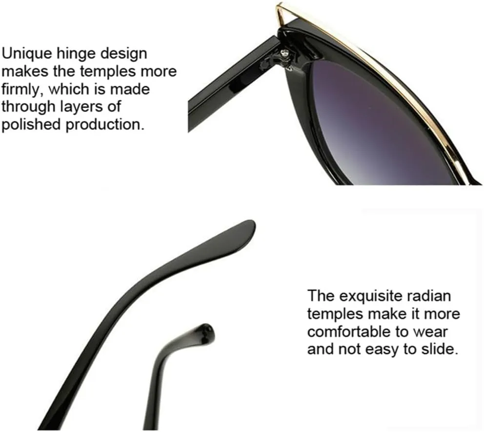 Cat Eye Sunglasses Woman Vintage Butterfly Mirror Sun Glasses Female Retro Eyeglasses