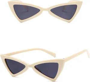Cat Eye Sunglasses Woman Vintage Butterfly Mirror Sun Glasses Female Retro Striangle Style Eyeglasses