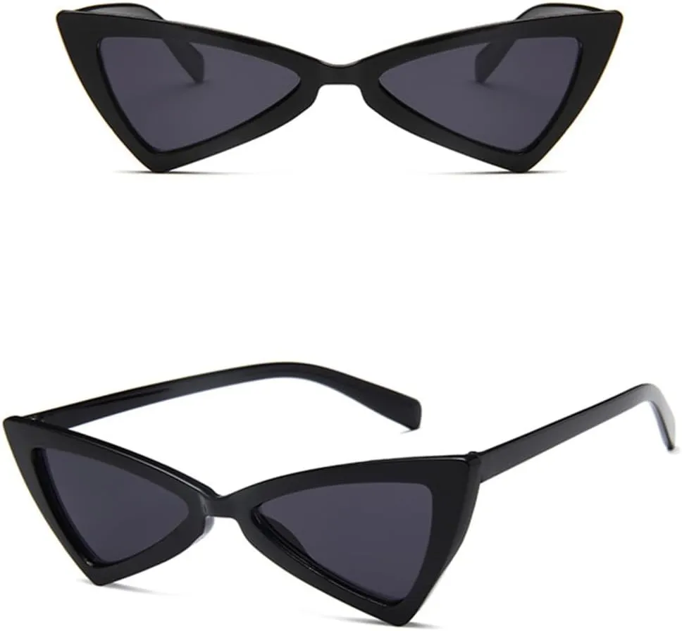 Cat Eye Sunglasses Woman Vintage Butterfly Mirror Sun Glasses Female Retro Striangle Style Eyeglasses