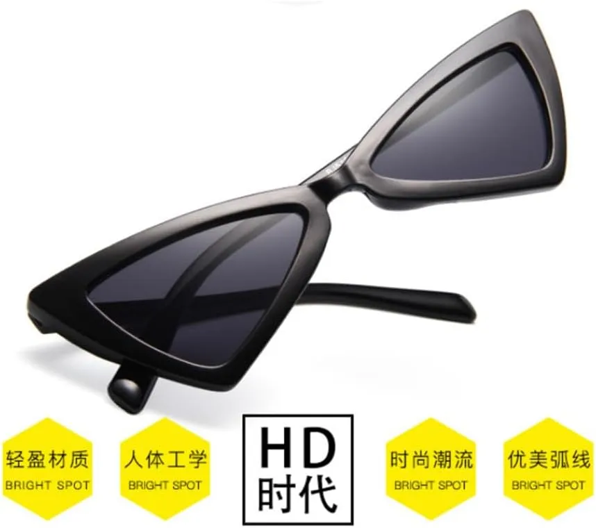 Cat Eye Sunglasses Woman Vintage Butterfly Mirror Sun Glasses Female Retro Striangle Style Eyeglasses