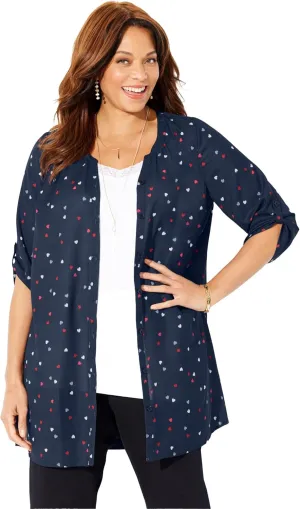 Catherines Women's Plus Size Uptown Tunic Blouse