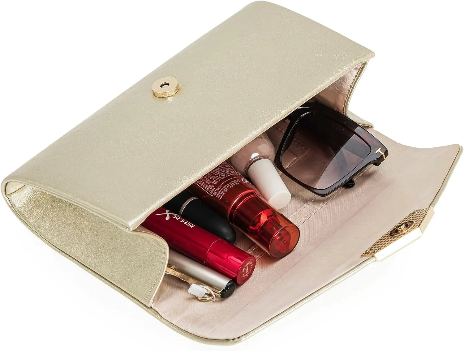 CHARMING TAILOR PU Clutch Purse for Women Evening Bag Chic Clutch Handbag for Special-occasion