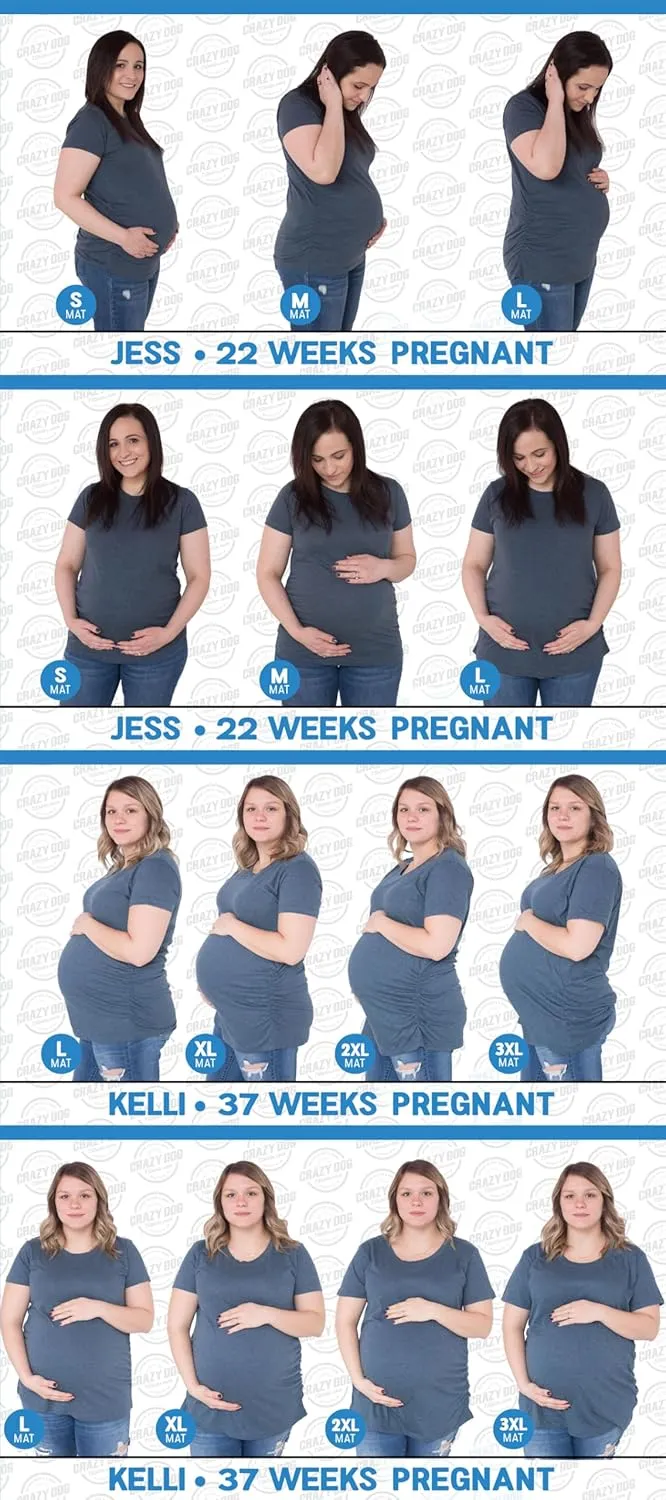 Comfortable Womens Maternity Shirts Blank Pregnancy Shirts Plain Fitted Tees