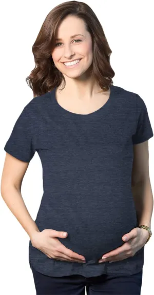 Comfortable Womens Maternity Shirts Blank Pregnancy Shirts Plain Fitted Tees