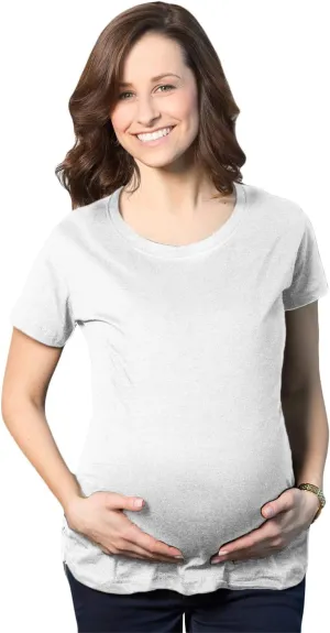 Comfortable Womens Maternity Shirts Blank Pregnancy Shirts Plain Fitted Tees