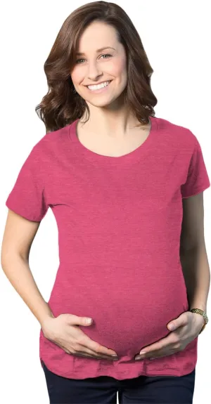 Comfortable Womens Maternity Shirts Blank Pregnancy Shirts Plain Fitted Tees