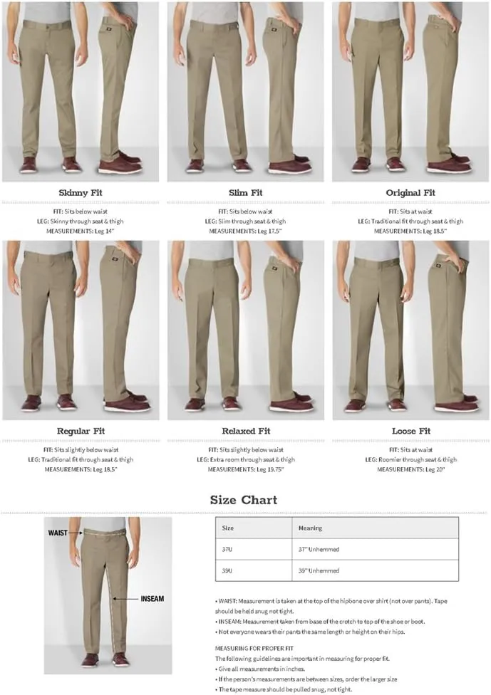 Dickies mens Loose Fit Double Knee Work Pant