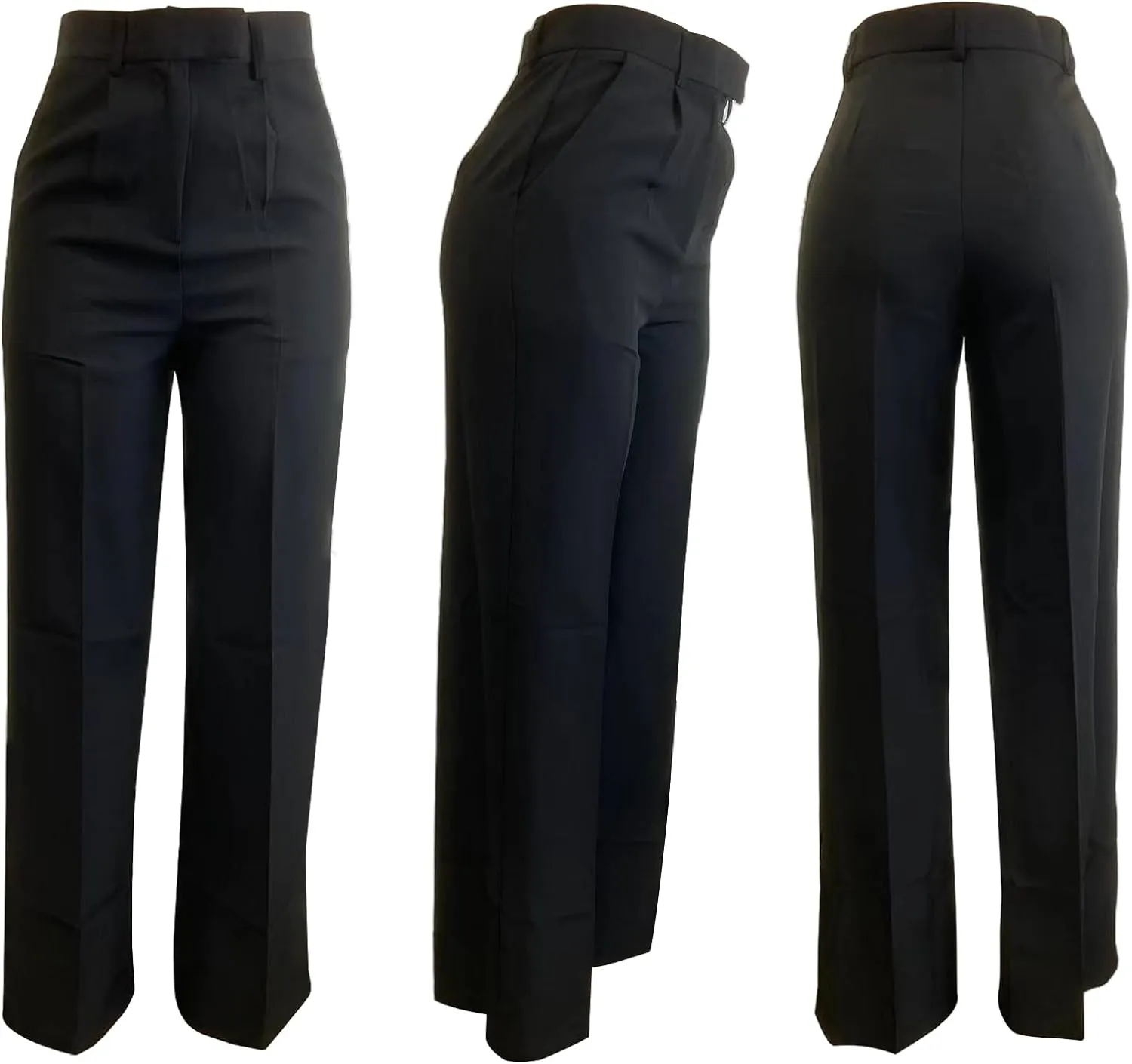 Famnbro Womens Dress Pants Slacks High Waisted Wide Leg Yoga Business Work Pants Trousers