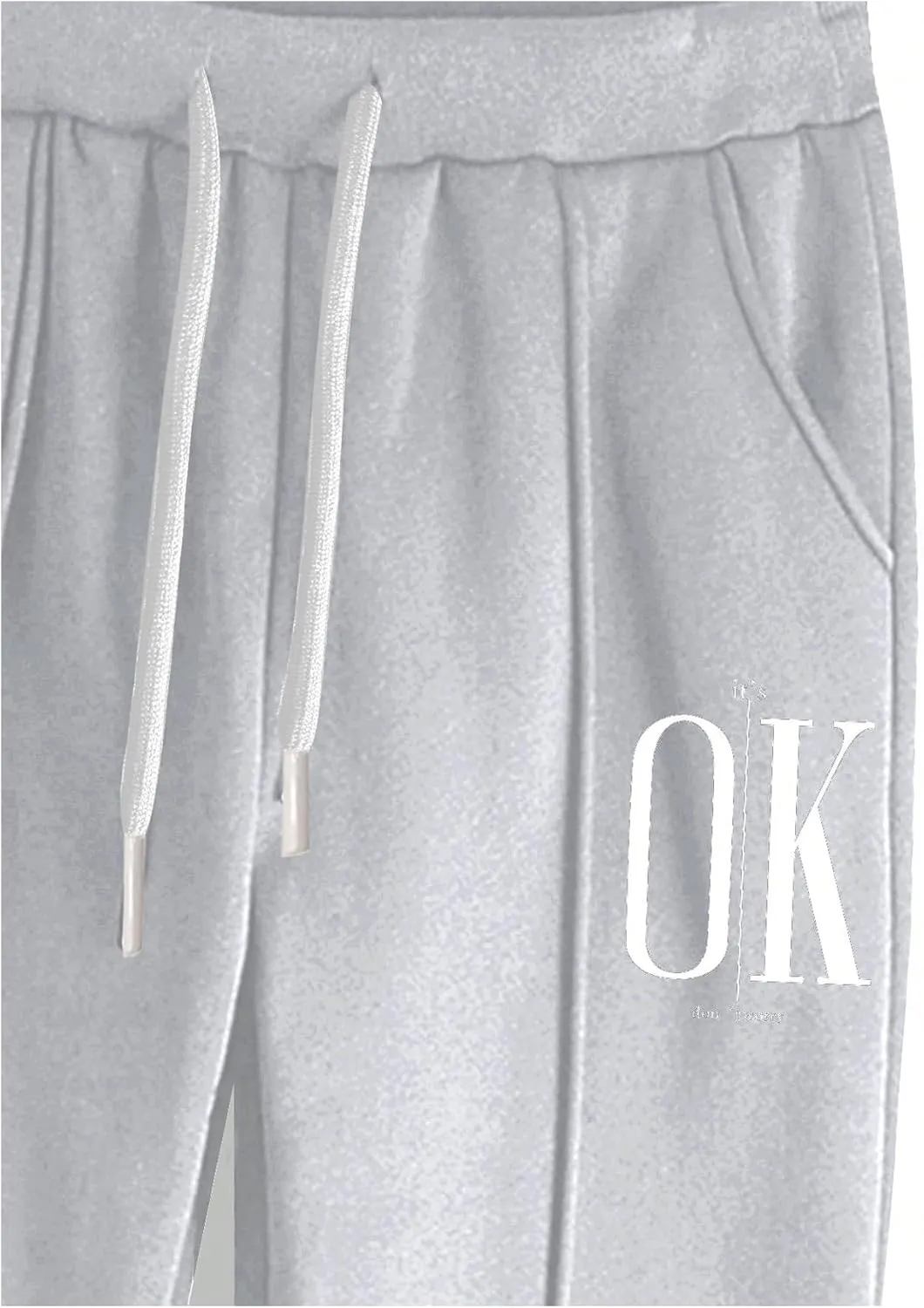 GORGLITTER Men's Graphic Baggy Sweatpants Wide Leg Y2K Drawstring Stacked Jogger Pants with Pockets