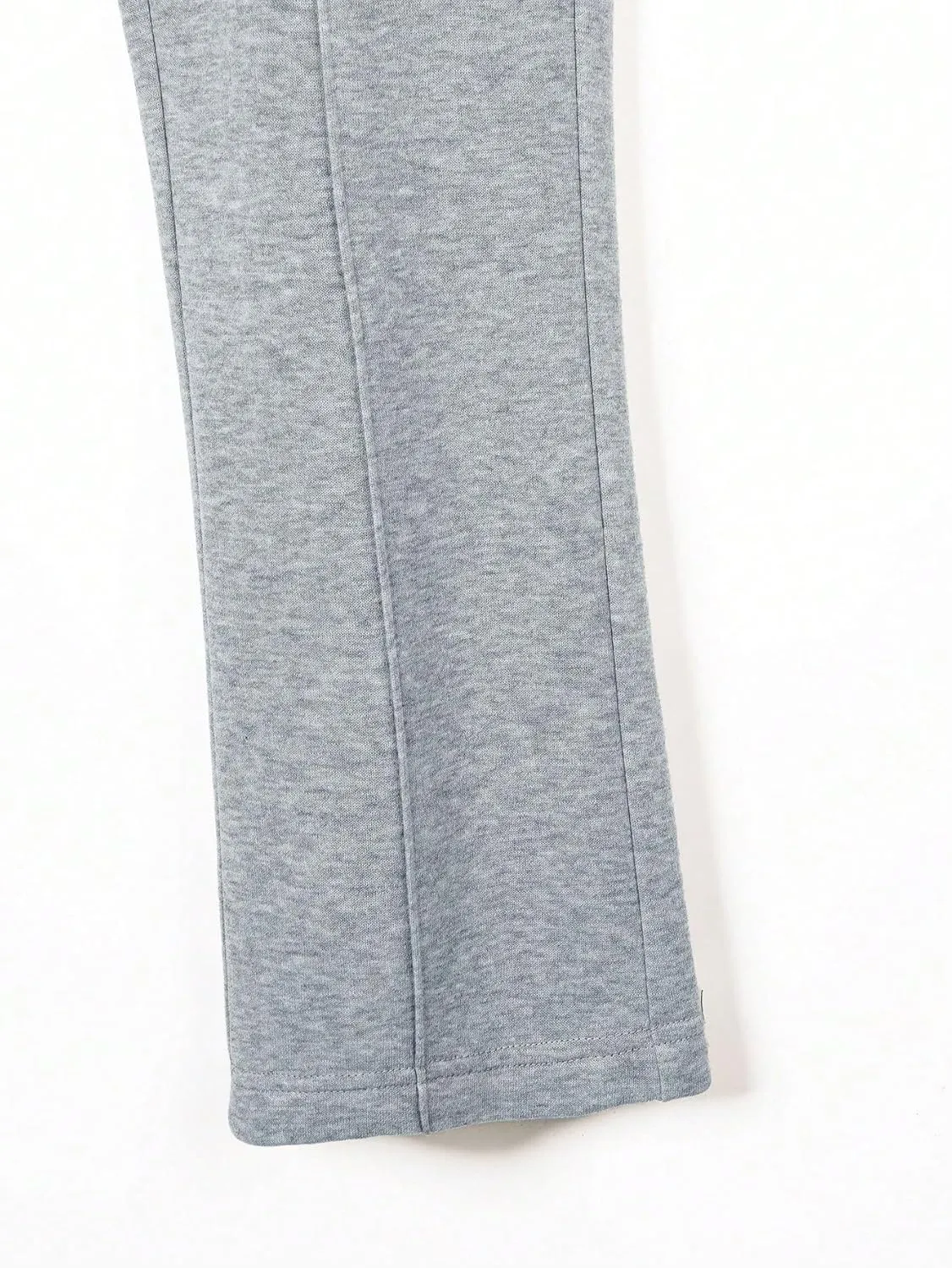 GORGLITTER Men's Letter Graphic Drawstring Waist Pants Stacked Flared Cool Sweatpants with Pockets