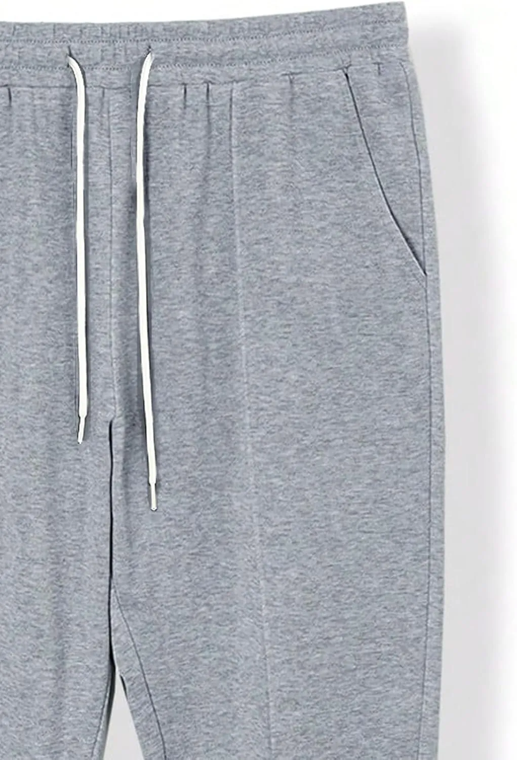 GORGLITTER Men's Letter Graphic Drawstring Waist Pants Stacked Flared Cool Sweatpants with Pockets