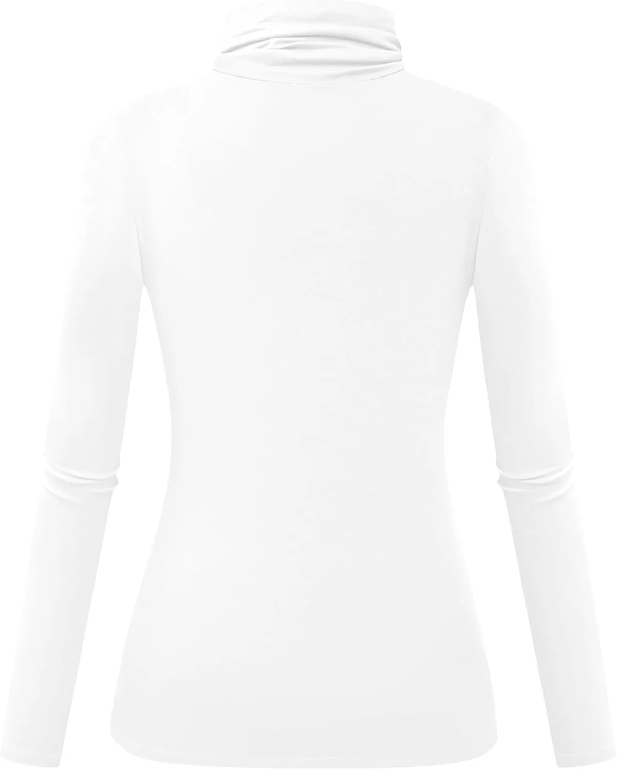 Herou Womens Long Sleeve Turtleneck Slim Fitted Lightweight Casual Active Layer Tops Shirts