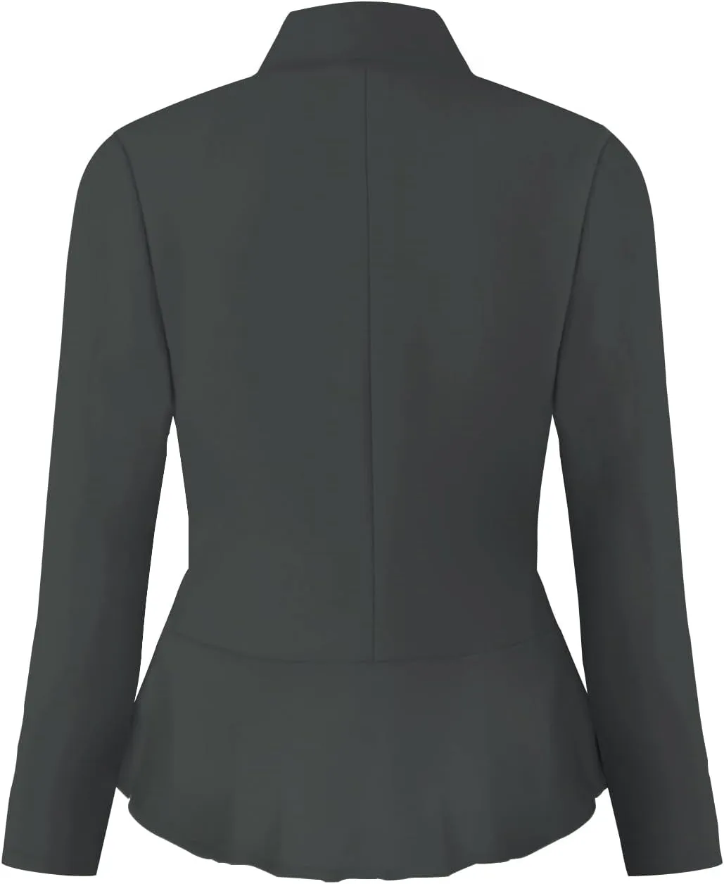 Hybrid & Company Women's Casual Work Office Elegant Open Front Premium Nylon Blazer Jacket