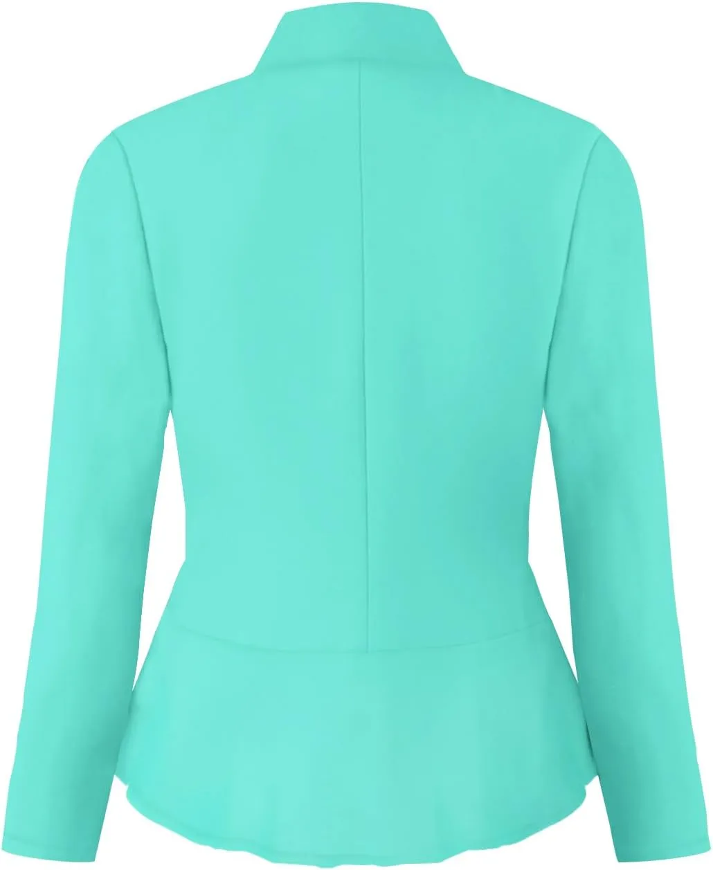 Hybrid & Company Women's Casual Work Office Elegant Open Front Premium Nylon Blazer Jacket