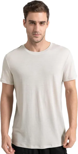 innotree Merino Wool T Shirts for Men - 100% Organic Odor Resistance Merino Wool Undershirt Hiking Travel Base Layer T-Shirt