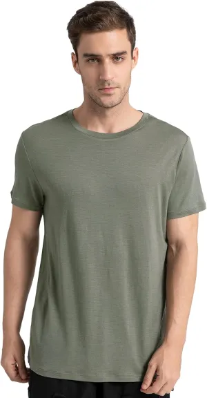 innotree Merino Wool T Shirts for Men - 100% Organic Odor Resistance Merino Wool Undershirt Hiking Travel Base Layer T-Shirt