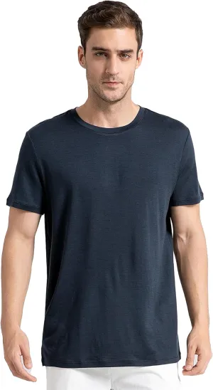 innotree Merino Wool T Shirts for Men - 100% Organic Odor Resistance Merino Wool Undershirt Hiking Travel Base Layer T-Shirt