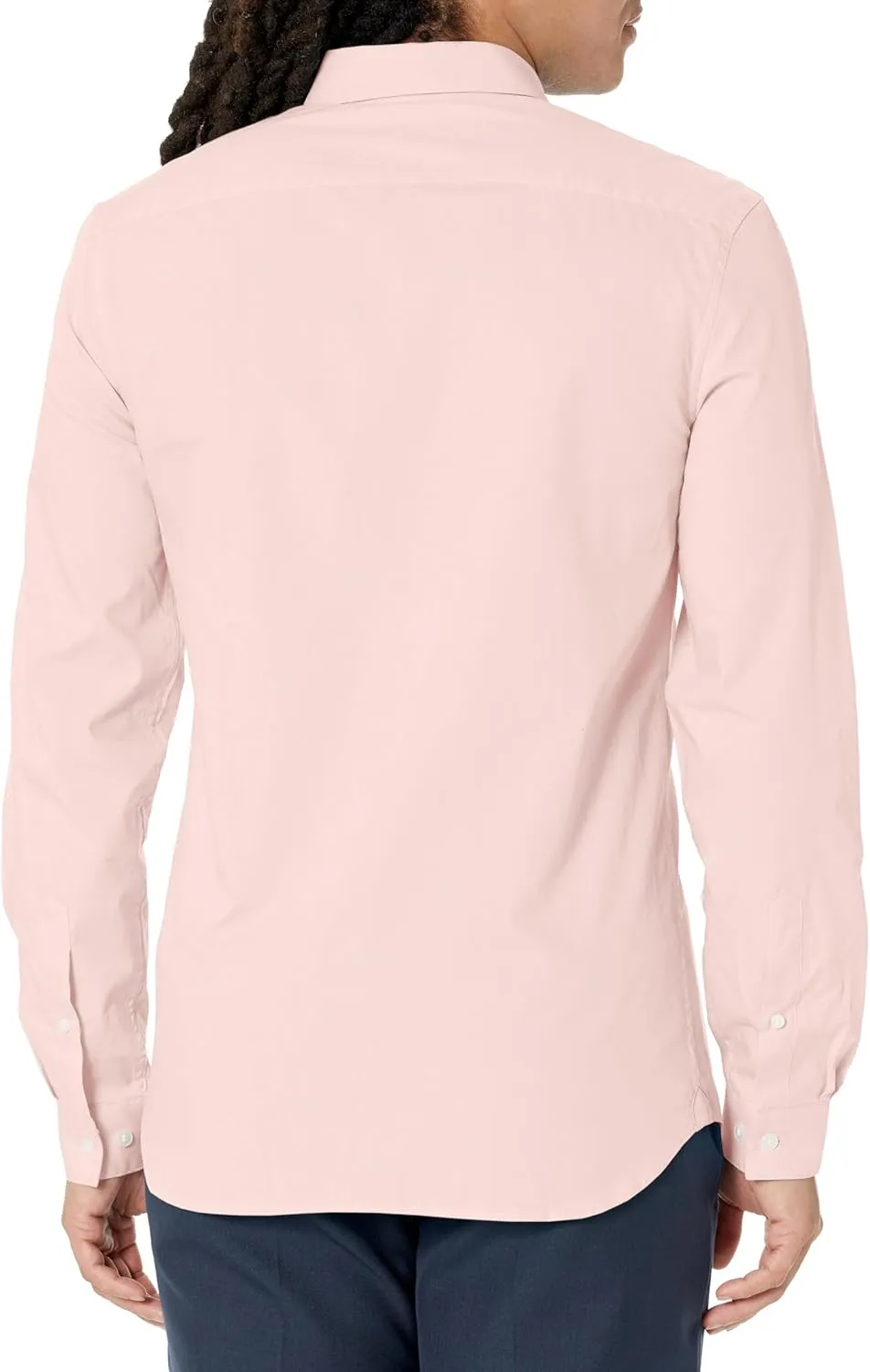 Lacoste Men's Slim Fit Stretch Poplin Long Sleeve Button Down Shirt