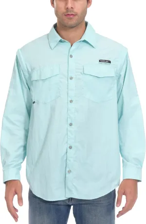 Little Donkey Andy Men's UPF 50  UV Protection Shirt, Short Sleeve Fishing Shirt, Breathable and Fast Dry