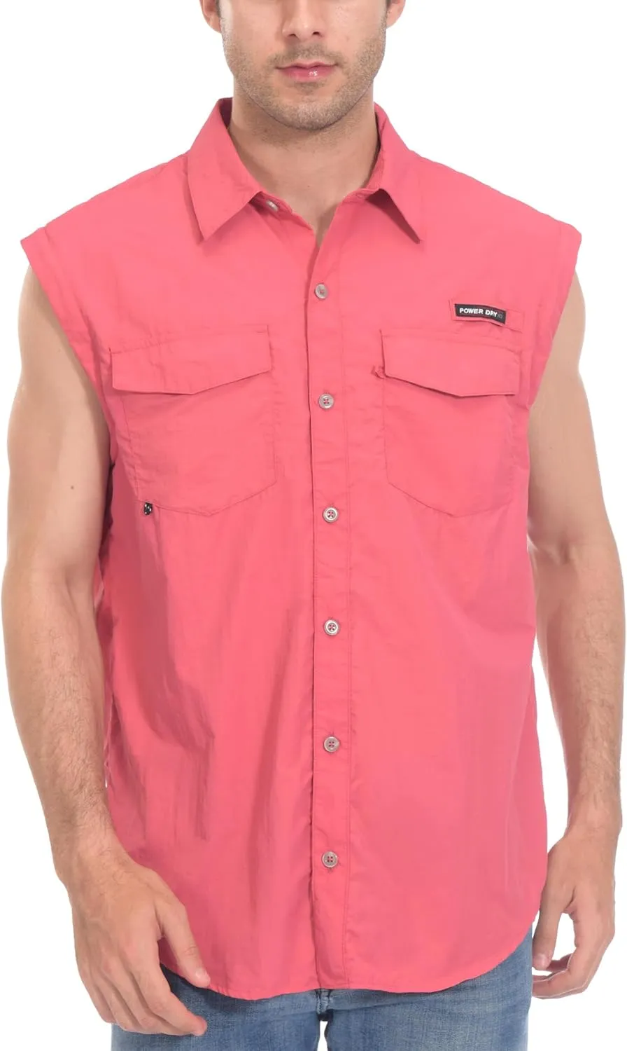 Little Donkey Andy Men's UPF 50  UV Protection Shirt, Short Sleeve Fishing Shirt, Breathable and Fast Dry