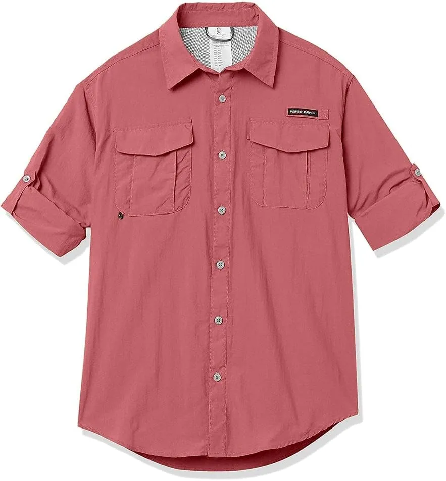 Little Donkey Andy Men's UPF 50  UV Protection Shirt, Short Sleeve Fishing Shirt, Breathable and Fast Dry