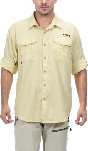 Little Donkey Andy Men's UPF 50  UV Protection Shirt, Short Sleeve Fishing Shirt, Breathable and Fast Dry