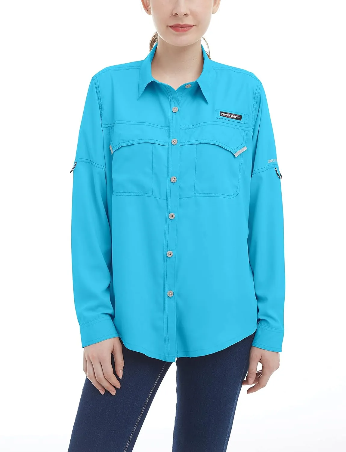 Little Donkey Andy Women's UPF 50  UV Protection Shirt, Long Sleeve Fishing Shirt, Breathable and Fast Dry