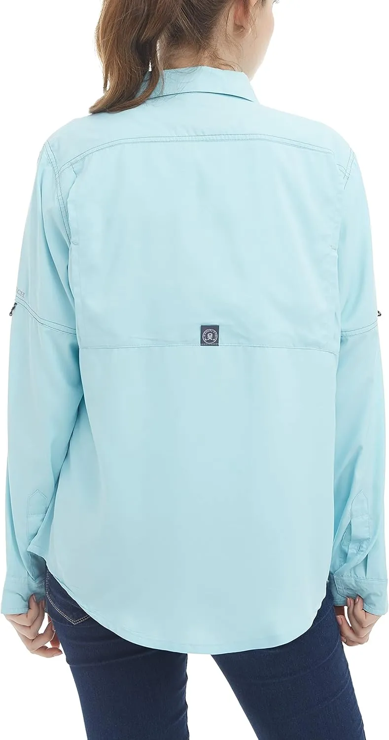 Little Donkey Andy Women's UPF 50  UV Protection Shirt, Long Sleeve Fishing Shirt, Breathable and Fast Dry