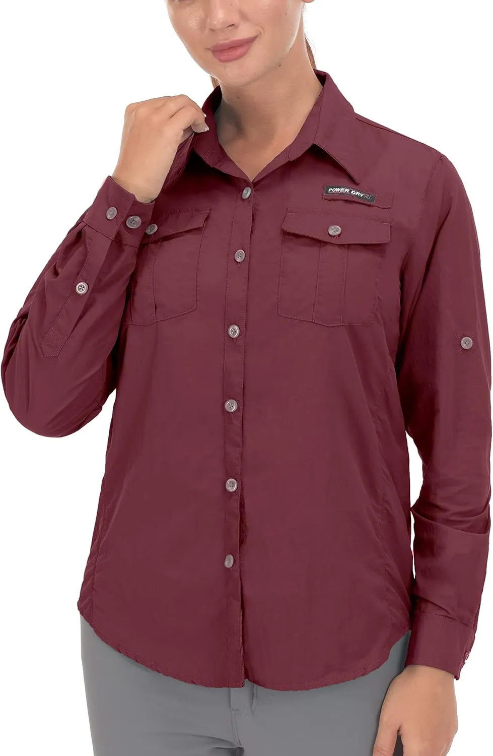 Little Donkey Andy Women's UPF 50  UV Protection Shirt, Long Sleeve Fishing Shirt, Breathable and Fast Dry