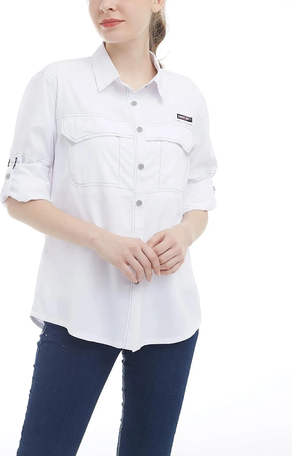 Little Donkey Andy Women's UPF 50  UV Protection Shirt, Long Sleeve Fishing Shirt, Breathable and Fast Dry