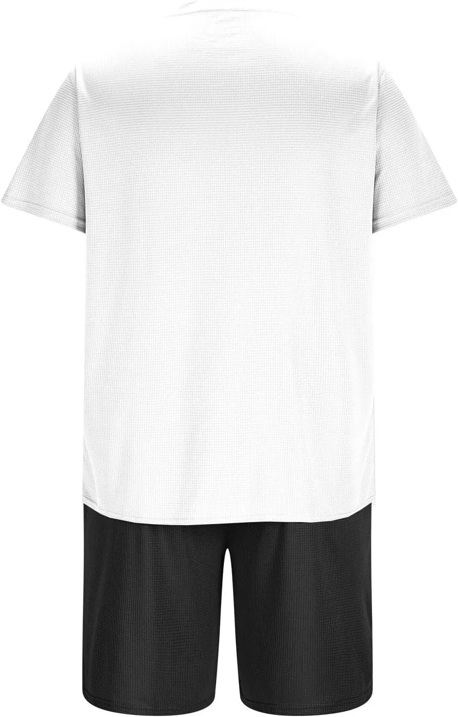 Mens 2 Piece Outfits Casual Short Sleeve T Shirts and Shorts Sets Summer Travel Outfits Athletic Jogging Lounge Sets