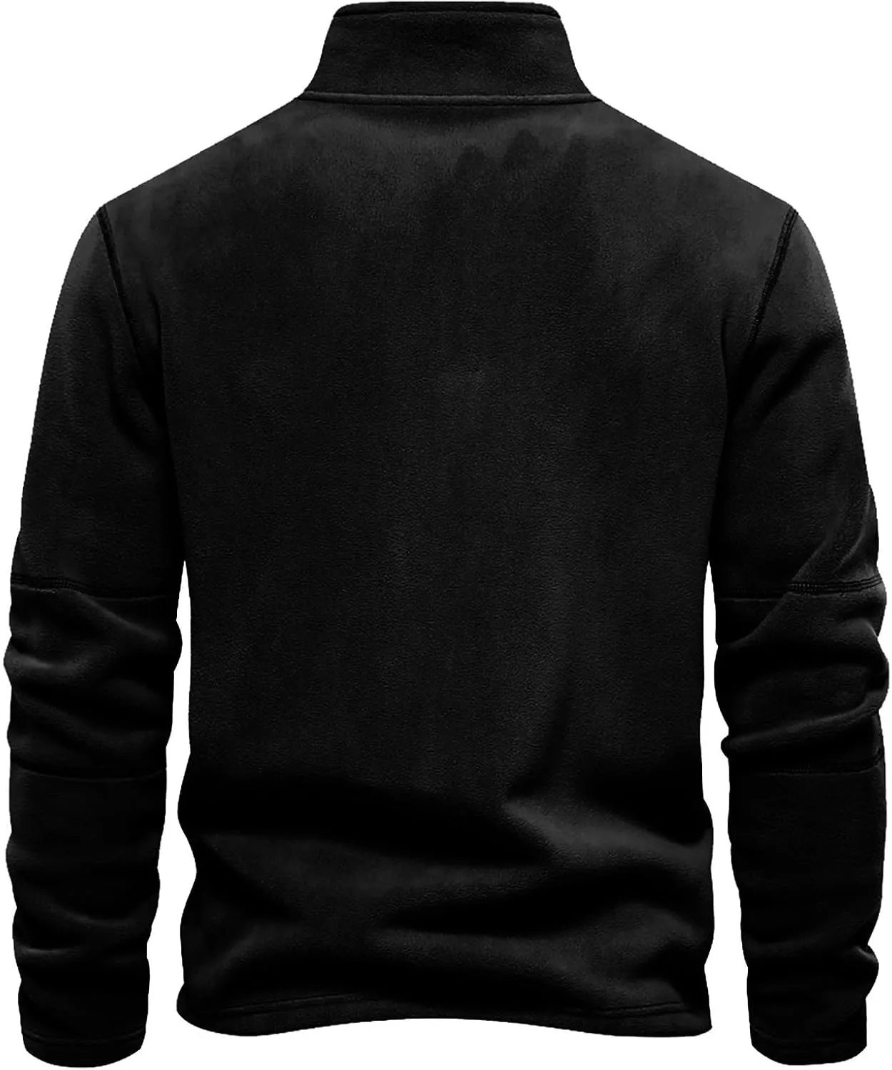 Men's Fleece Pullover Quarter Zip Thermal Outdoor Half Zip Jacket 1/4 Zip Sweatshirt Regular Fitted