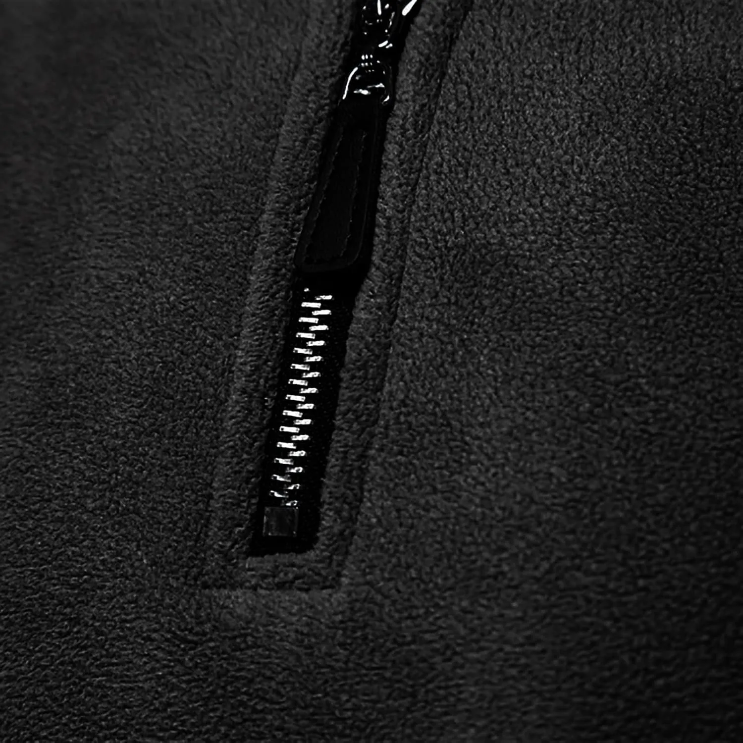 Men's Fleece Pullover Quarter Zip Thermal Outdoor Half Zip Jacket 1/4 Zip Sweatshirt Regular Fitted