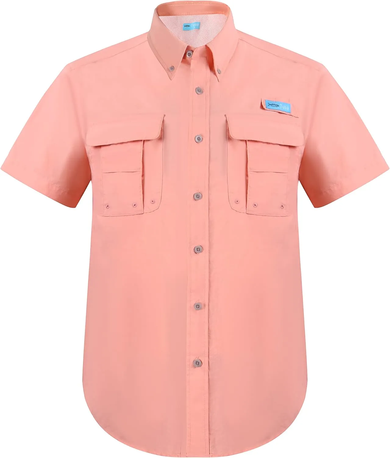 Men's UV UPF 50  Fishing Shirts for Men Sun Protection Breathable Fast Dry SPF Hiking Short Sleeve Shirt