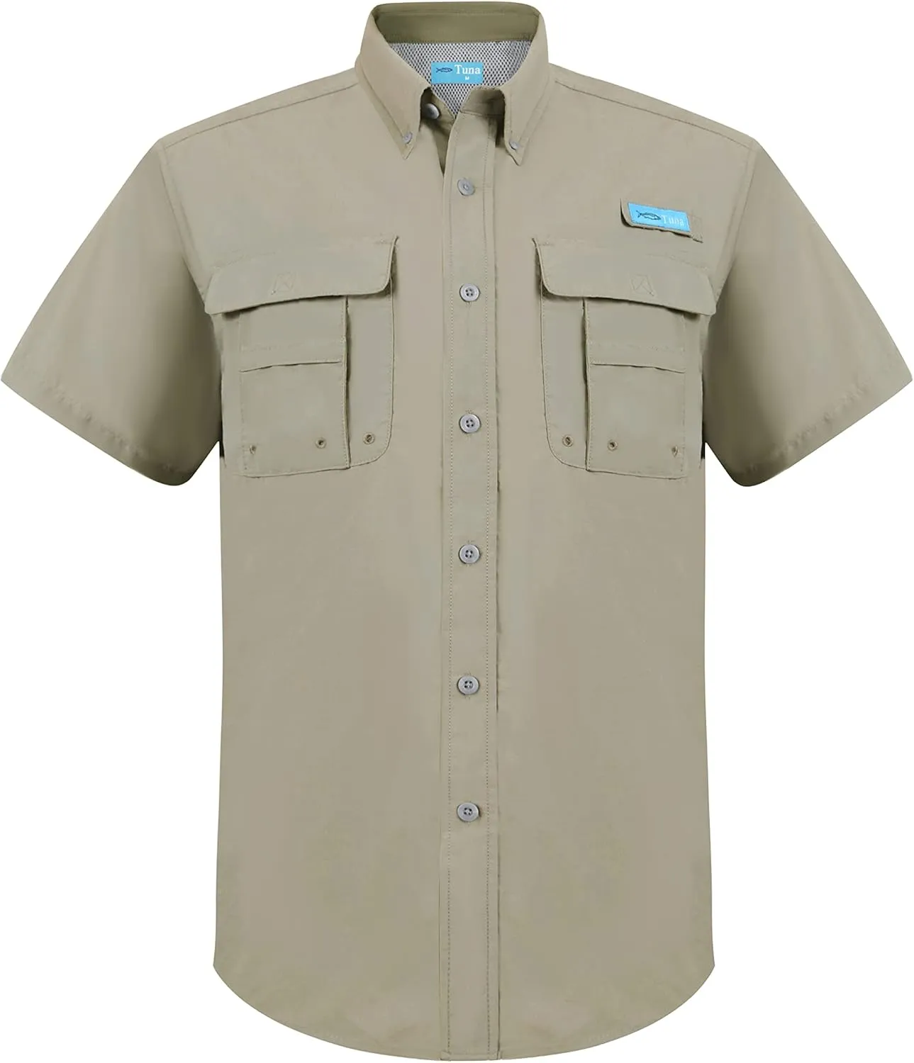Men's UV UPF 50  Fishing Shirts for Men Sun Protection Breathable Fast Dry SPF Hiking Short Sleeve Shirt